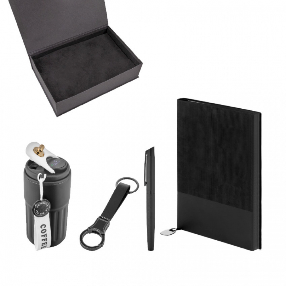 5079 Kalem & Defter & Anahtarlık & Termos Set